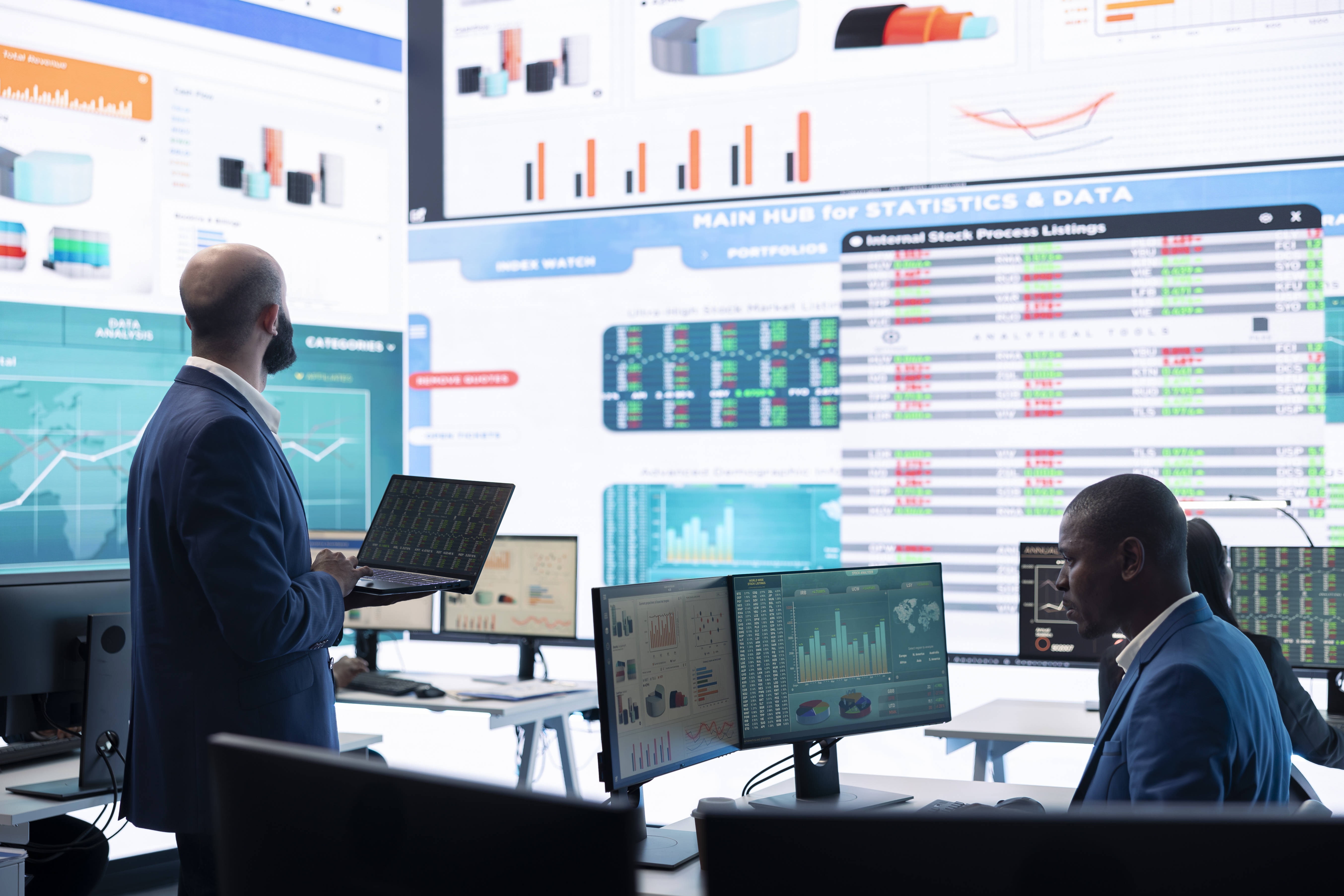 AI-genereret illustration: Rentenervøsitet lammer de finansielle markeder