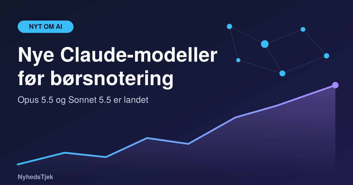 AI-genereret illustration: Anthropic lancerer nye Claude-modeller, mens børsnoteringen nærmer sig
